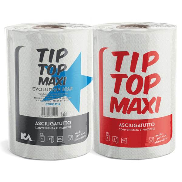 BOBINA CARTA TIP TOP MAXI IN PURA CELLULOSA 280 STRAPPI CONF.DA 1 ROTOLO