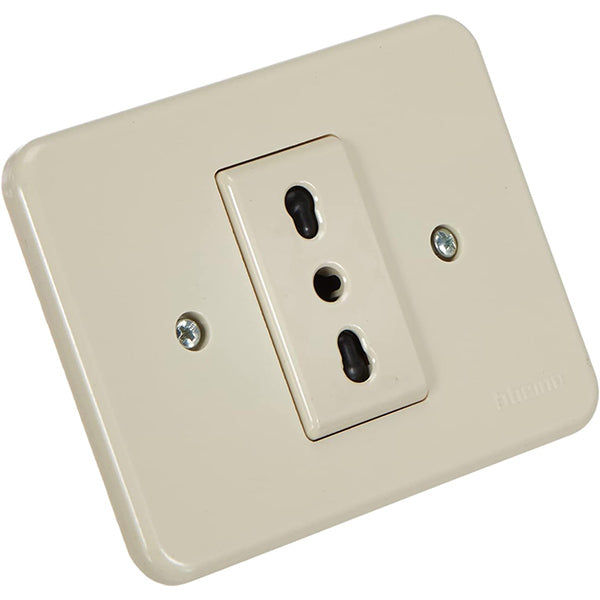 BTICINO DOMINO PRESA BIPASSO 2P+T 10/16A AVORIO