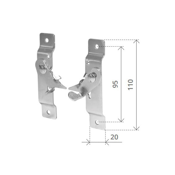 BOLIS SICURA ANTIFURTO PER TELAI A SPORGERE PER TAPPARELLE