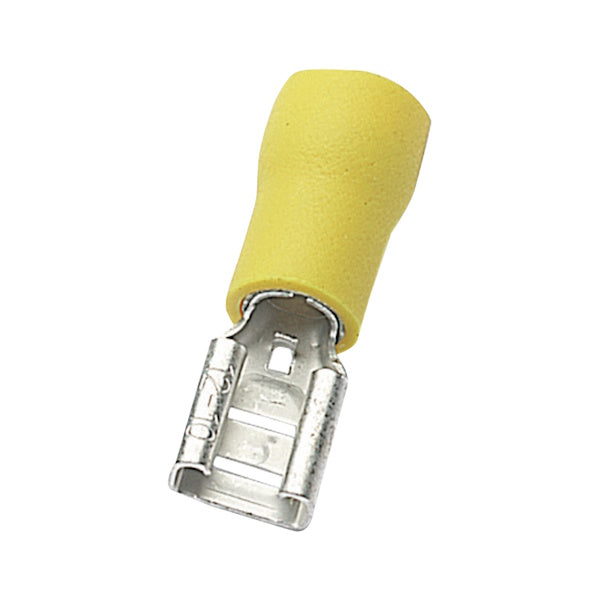 ELEMATIC TERMINALE INNESTO FEMMINA PVC MMQ.4-6/6,6X0,8 GIALLO PZ100