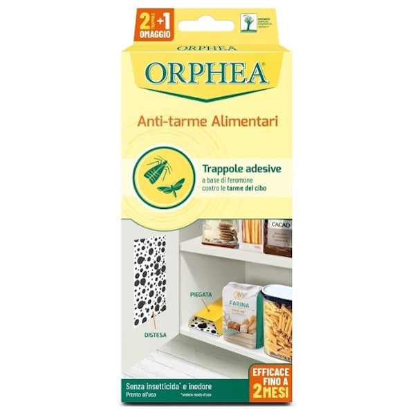 ORPHEA ANTI-TARME ALIMENTARI TRAPPOLE ADESIVE CONFEZIONE DA PZ.2