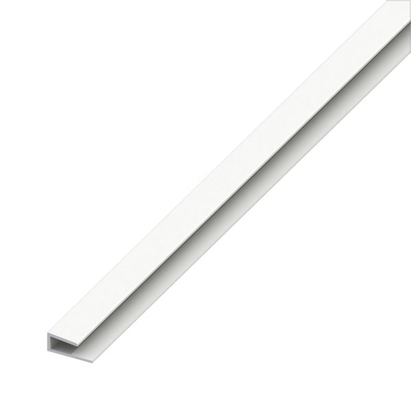ALFER PROFILO PER BORDI 1 LATO PVC BIANCO MM 4x15x1 MT1