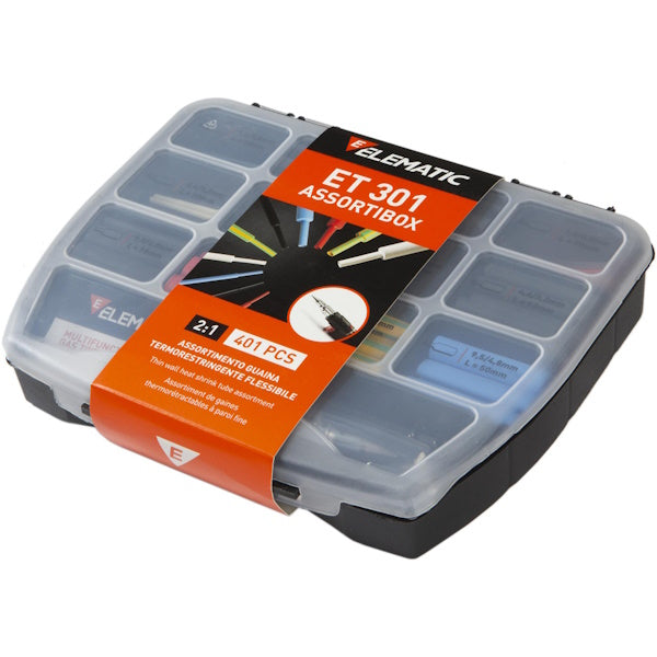 ELEMATIC ASSORTIBOX ET301 GUAINE TERMORESTRINGENTI CON RISCALDATORE GAS