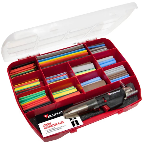 ELEMATIC ASSORTIBOX ET301 GUAINE TERMORESTRINGENTI CON RISCALDATORE GAS