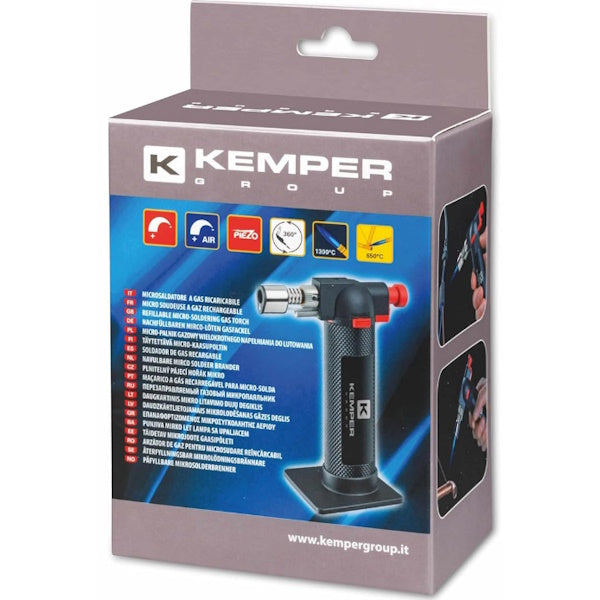 KEMPER MICROSALDATORE A GAS RICARICABILE ACCENSIONE PIEZO ELETTRICA