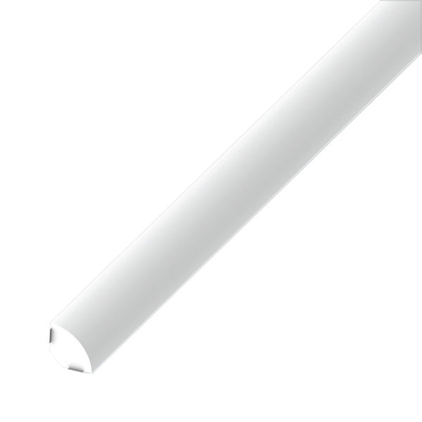 ALFER PROFILO A QUADRANTE ADESIVO PVC BIANCO MM14 MT1