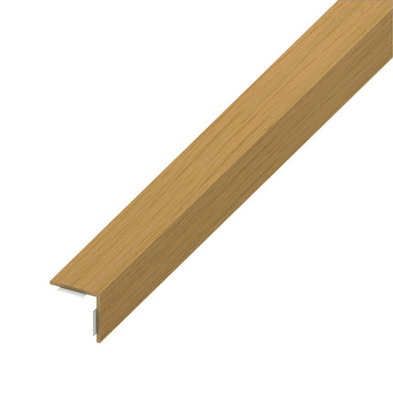ALFER ANGOLARE LATI UGUALI ADESIVO PVC ROVERE CHIARO MM20X20X1 MT1