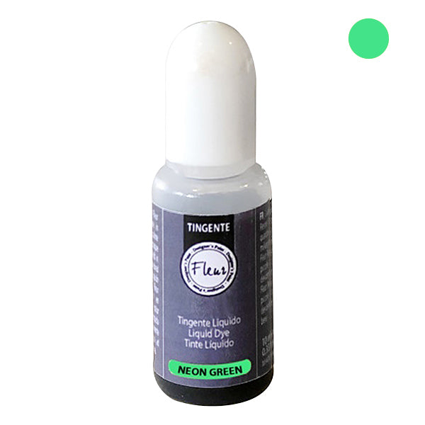 FLEUR TINGENTE LIQUIDO PER RESINE NEON GREEN ML 10