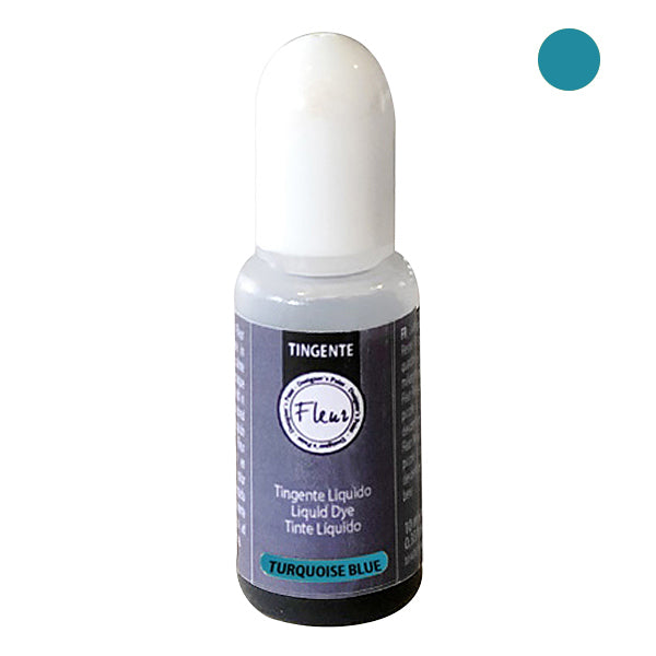 FLEUR TINGENTE LIQUIDO PER RESINE TURQUOISE BLUE ML 10