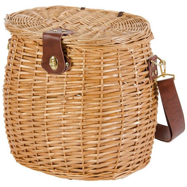 VERDELOOK CESTO PORTAFUNGHI CON COPERCHIO E TRACOLLA CM33X23X35H