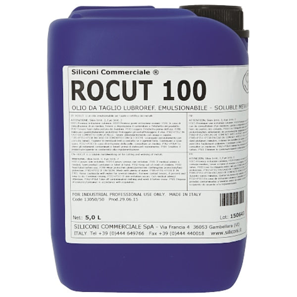 SCL OLIO DA TAGLIO ALTAMENTE LUBRIFICANTE ROCUT 100 TANICA DA LT5