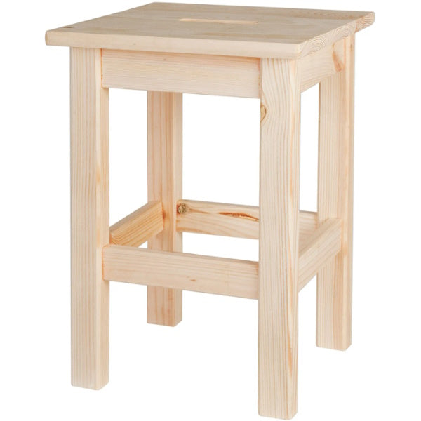 PIRCHER SGABELLO IN ABETE GREZZO MM300X300X440