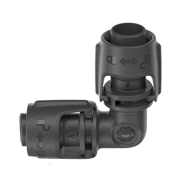 GARDENA 13202 RACCORDO A L PER TUBO DA MM13 (1/2") PZ.5