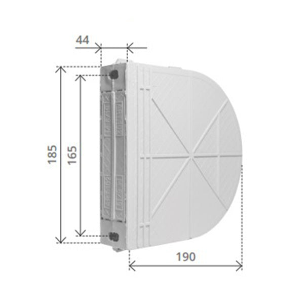 BOLIS CASSETTA UNI PER AVVOLGITORE TAPPARELLA DA INCASSO MT6/8