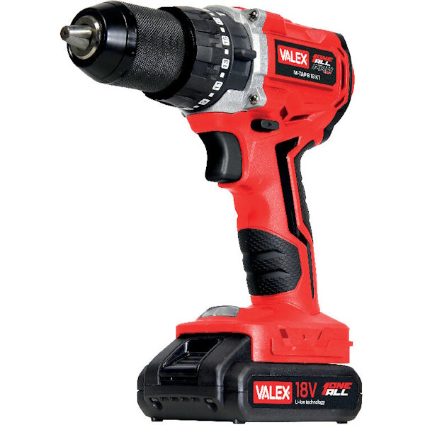 VALEX TRAPANO AVVITATORE CON PERCUSSIONE A BATTERIA M-TAP B 18 K1