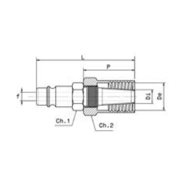 ANI ART. 14/A OMNI D.MM10X19 INNESTO RAPIDO CON MASCHERINA PORTAGOMMA