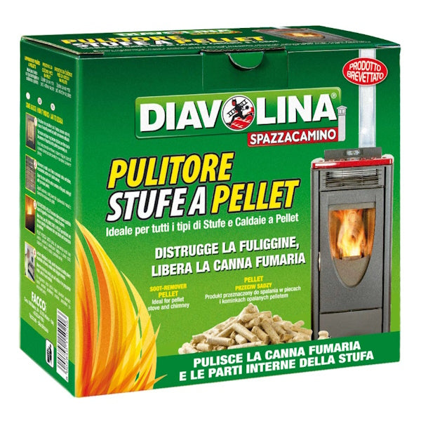 DIAVOLINA PULITORE PER STUFE E CAMINI A PELLET