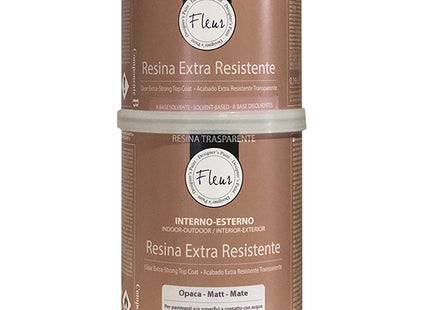 FLEUR RESINA EXTRA RESISTENTE BICOMPONENTE OPACA A+B LT 1