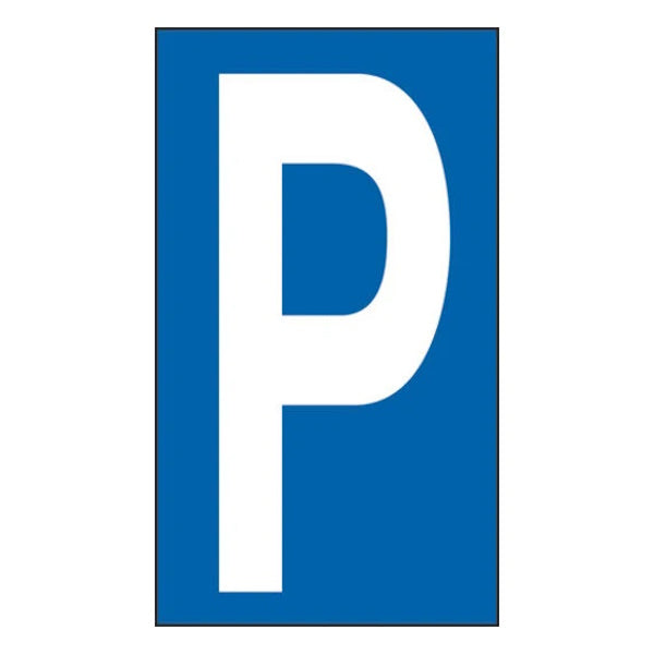 LETTERA ADESIVA BIANCA FONDO BLU MM 56X100 (P)*