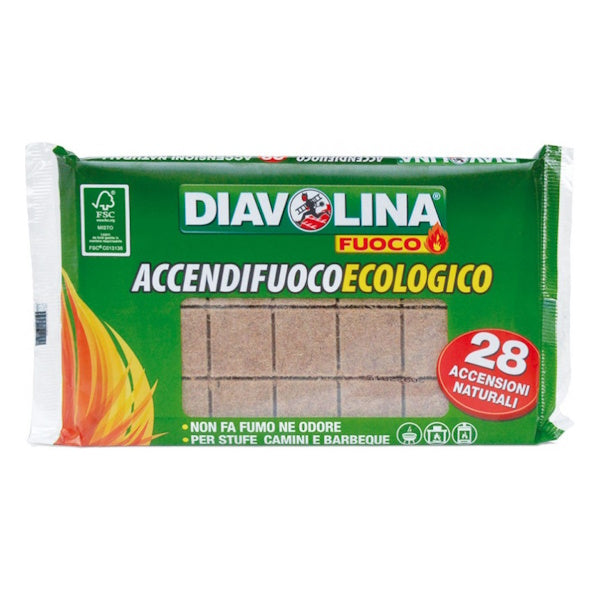 DIAVOLINA ACCENDIFUOCO ECOLOGICO CONF.DA PZ 28