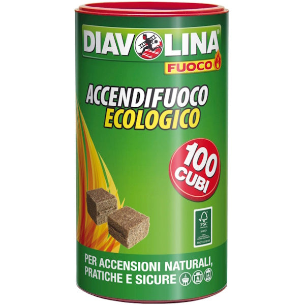 DIAVOLINA ACCENDIFUOCO ECOLOGICO CONF.DA PZ100