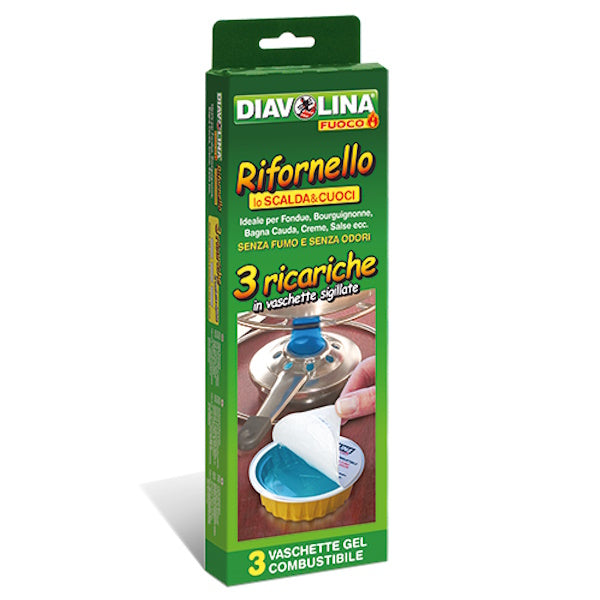 DIAVOLINA RIFORNELLO GEL COMBUSTIBILE RICARICHE CONF.DA PZ3