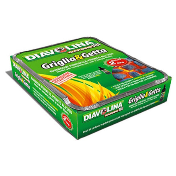 DIAVOLINA GIARDINO GRIGLIA & GETTA PRATICO BARBECUE PORTATILE