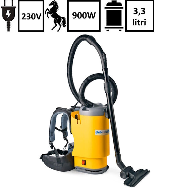 GHIBLI ASPIRATORE SOLIDI T 1 DORSALE W900 LT 3,3