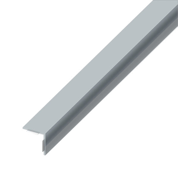ALFER ANGOLARE LATI UGUALI ADESIVO PVC GRIGIO LUCIDO MM20X20X1,5 MT2,5