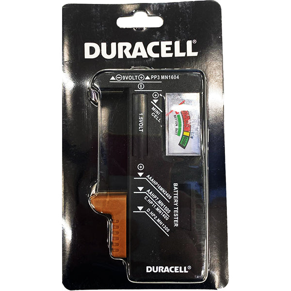 DURACELL TESTER PER BATTERIE DA 1,5 A 9V