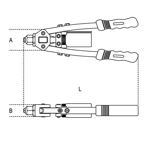BETA  1740B RIVETTATRICE COMPATTA CON SERBATOIO PORTA-STELI