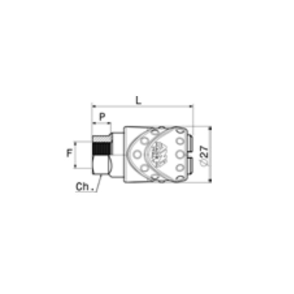 ANI ART. 17/C - 17/D RUBINETTO RAPIDO UNIVERSALE A SFERE FEMMINA