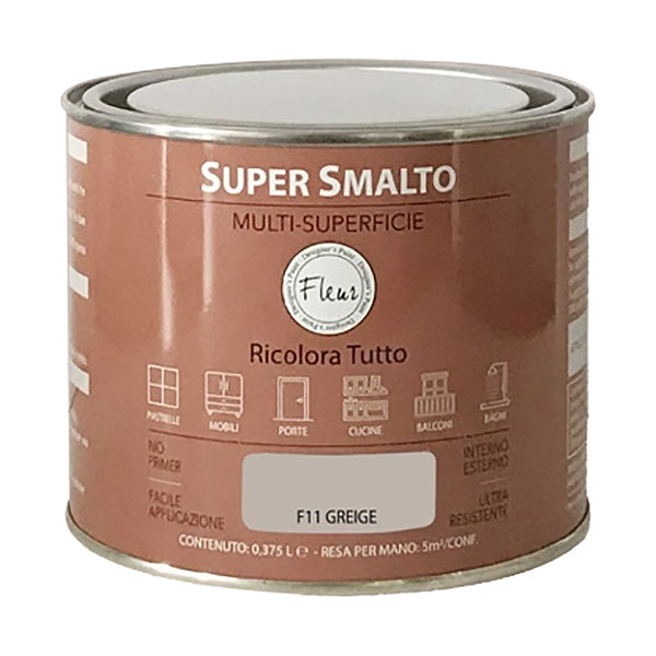 FLEUR SUPER SMALTO MULTI-SUPERFICIE F11 GREIGE