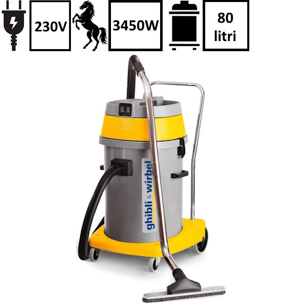 GHIBLI ASPIRATORE SOLIDI-LIQUIDI AS  60 P 3 MOTORI W3450 LT 80