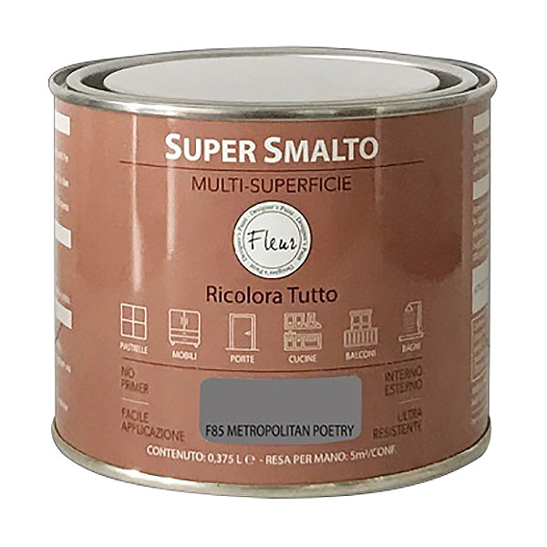 FLEUR SUPER SMALTO MULTI-SUPERFICIE F85 METROPOLITAN POETRY
