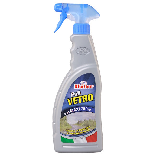 RHUTTEN PULIVETRO ANTIPIOGGIA E ANTIAPPANNANTE PER VETRI SPRAY ML750