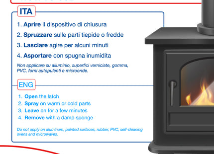 RHUTTEN FULIGGI STOP RIMUOVI FULIGGINE DA VETRI CAMINI SPRAY ML750