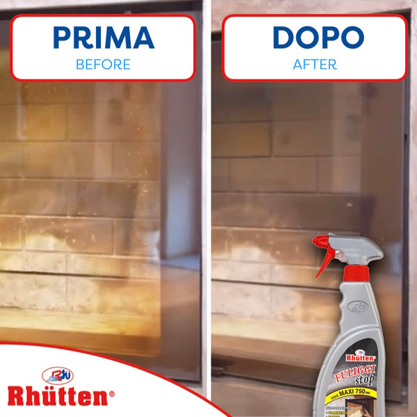 RHUTTEN FULIGGI STOP RIMUOVI FULIGGINE DA VETRI CAMINI SPRAY ML750