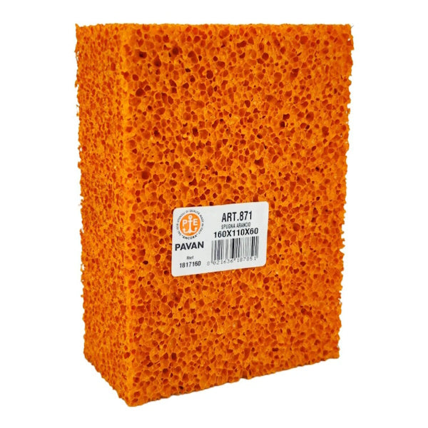 PAVAN  871 GOMMA SPUGNA ARANCIO MM160X110X60