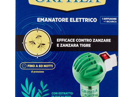 ORPHEA INSETTICIDA EMANATORE ELETTRICO 1 DIFFUSORE + 1 RICARICA ML30