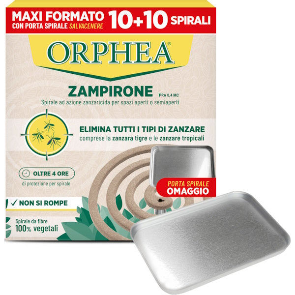ORPHEA ZAMPIRONE A SPIRALE ZANZARICIDA CONFEZIONE DA PZ.10+10