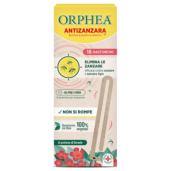 ORPHEA BASTONCINI ANTIZANZARE IN CONFEZIONE DA PZ.18