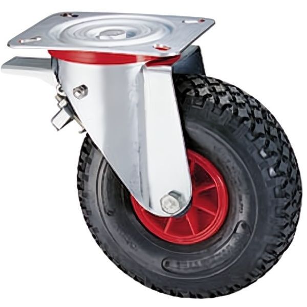 AVO RUOTA ART. 44BIS PNEUMATICA SUPPOR.GIREVOLE+FRENO D.MM260X85 P.KG150