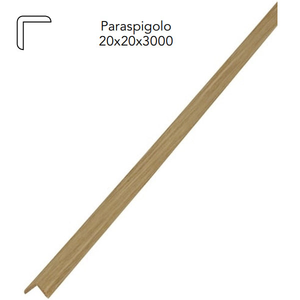 PIRCHER PARASPIGOLO LEGNO MASSELLO LUCIDATO ROVERE MM20X20X3000*