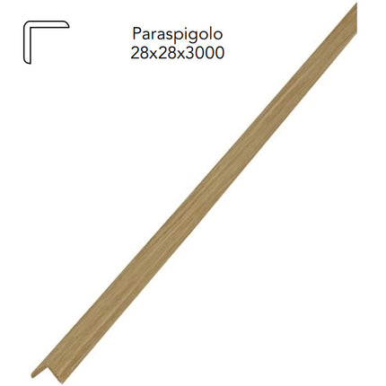 PIRCHER PARASPIGOLO LEGNO MASSELLO LUCIDATO ROVERE MM28X28X3000*