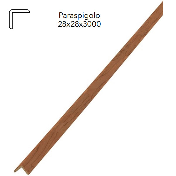 PIRCHER PARASPIGOLO LEGNO MASSELLO LUCIDATO CILIEGIO MM28X28X3000*
