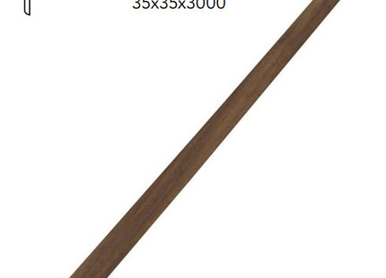 PIRCHER PARASPIGOLO LEGNO MASSELLO LUCIDATO NOCE MM35X35X3000*