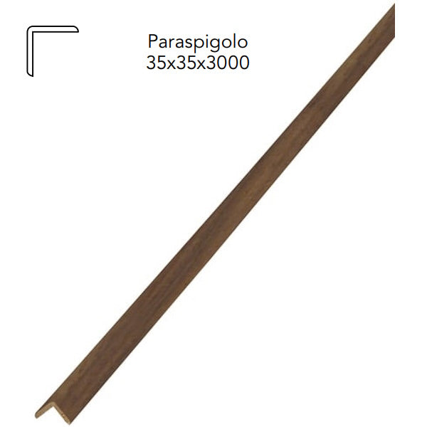 PIRCHER PARASPIGOLO LEGNO MASSELLO LUCIDATO NOCE MM35X35X3000*