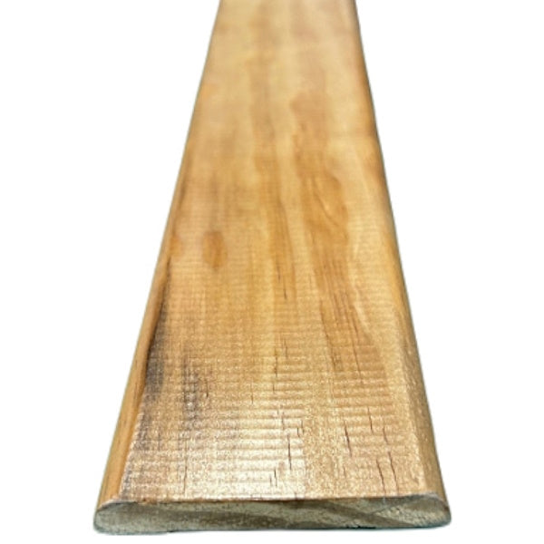 PIRCHER BATTISCOPA IN ABETE GIUNTATO RIVESTITO NOCE CHIARO