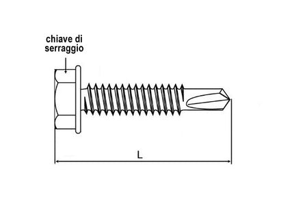 FRIULSIDER VITE AUTOPERFORANTE AP-STEEL TE ZINCATA BIANCA D.MM 4,8X13